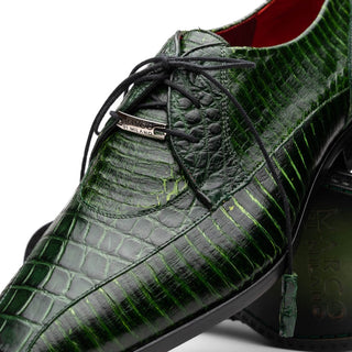 Marco Di Milano Moncalieri Men's Shoes Genuine Alligator / Cobra Dress Derby Oxfords (MDM1145)-AmbrogioShoes