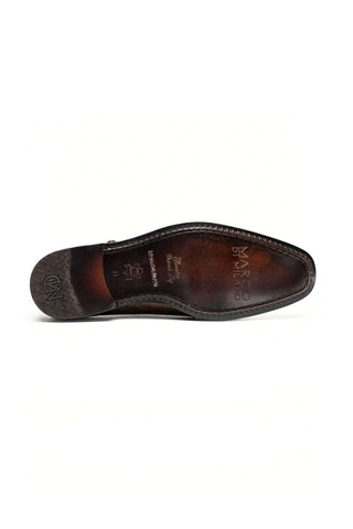 Marco Di Milano Napoli Ostrich Double Monk-Strap - Brown-Dellamoda