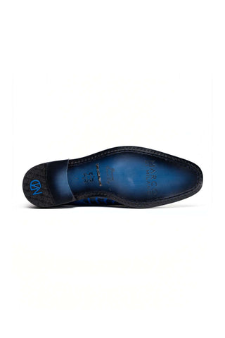 Marco Di Milano Napoli Ostrich Double Monk-Strap - Electric Blue-Dellamoda