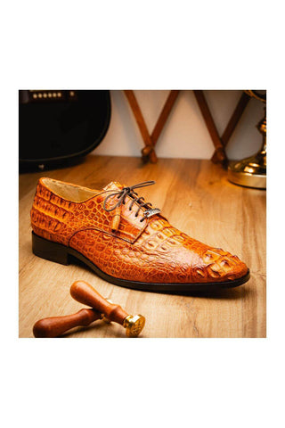 Marco Di Milano Nilo Brandy Crocodile Derby (MDM1186)