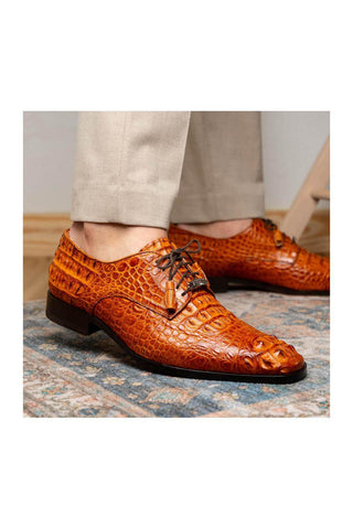 Marco Di Milano Nilo Brandy Crocodile Derby (MDM1186)