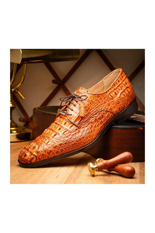 Marco Di Milano Nilo Brandy Exotic Crocodile Derby (MDM1186)