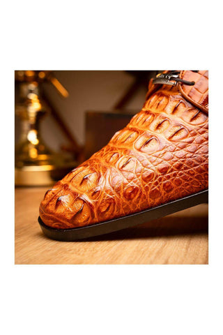 Marco Di Milano Nilo Brandy Exotic Crocodile Derby (MDM1186)