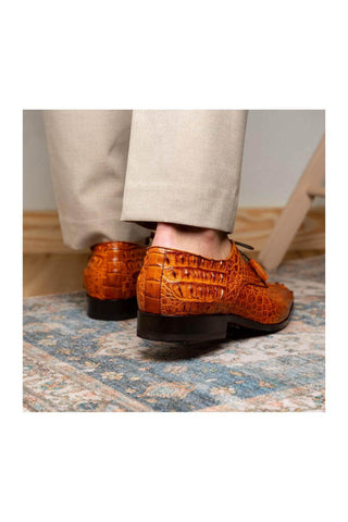 Marco Di Milano Nilo Brandy Exotic Crocodile Derby (MDM1186)