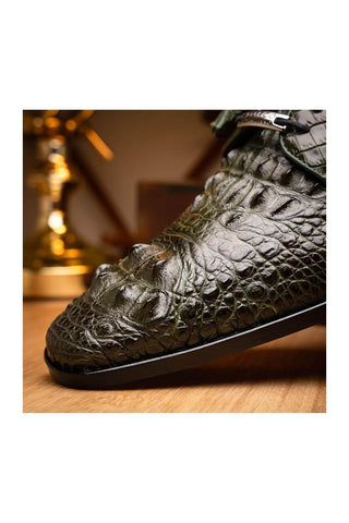 Marco Di Milano Nilo Green Crocodile Derby (MDM1186)