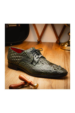 Marco Di Milano Nilo Green Crocodile Derby (MDM1186)