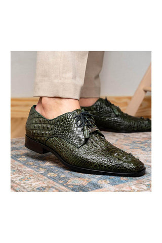 Marco Di Milano Nilo Green Crocodile Derby (MDM1186)