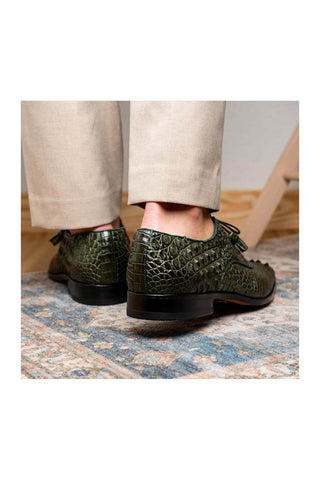 Marco Di Milano Nilo Green Crocodile Derby (MDM1186)