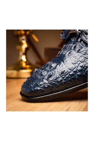 Marco Di Milano Nilo Navy Crocodile Derby (MDM1186)