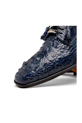 Marco Di Milano Nilo Navy Exotic Crocodile Derby (MDM1186)