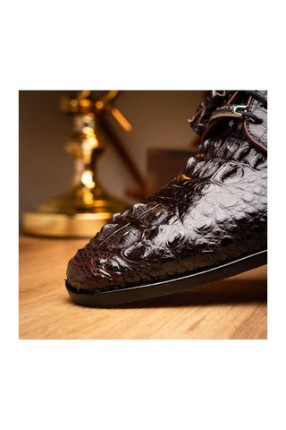 Marco Di Milano Nilo Wine Crocodile Derby (MDM1186)