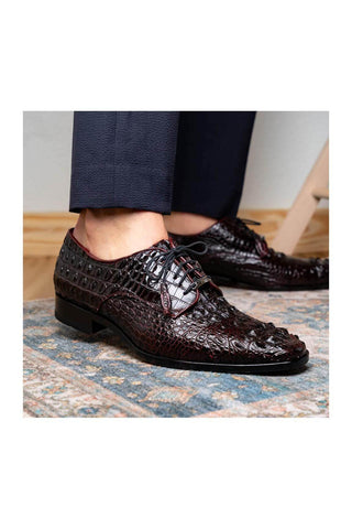 Marco Di Milano Nilo Wine Crocodile Derby (MDM1186)