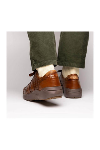 Marco Di Milano Nino Bay Apache Genuine Caiman Crocodile Fashion Sneaker (MDM1107)