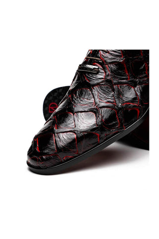 Marco Di Milano Olivieri Blackcherry Pirarucu Skin Oxford (MDM1248)