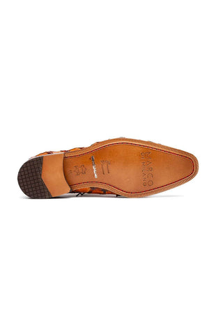 Marco Di Milano Olivieri Brandy Pirarucu Leather Whole cut Oxfords (MDM1028)