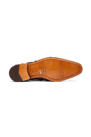 Marco Di Milano Olivieri Brown Exotic Pirarucu Leather Whole cut Oxfords (MDM1028)