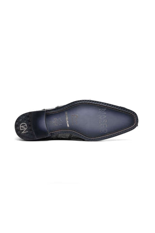 Marco Di Milano Olivieri Gray Exotic Pirarucu Leather Whole cut Oxfords (MDM1028)