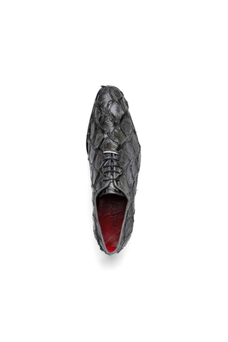 Marco Di Milano Olivieri Gray Pirarucu Leather Whole cut Oxfords (MDM1028)