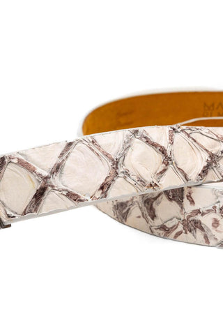 Marco Di Milano Olivieri Men's Newspaper Genuine Pirarucu Belts (MDMB1052)