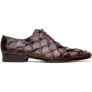 Marco Di Milano Olivieri Men's Shoes Exotic Pirarucu Leather Whole cut Oxfords (MDM1028)-AmbrogioShoes