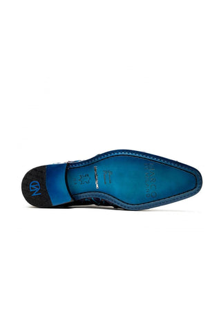 Marco Di Milano Olivieri Royal Blue Exotic Pirarucu Skin Oxford (MDM1249)