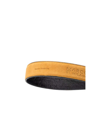 Marco Di Milano Ostrich Belt - Black