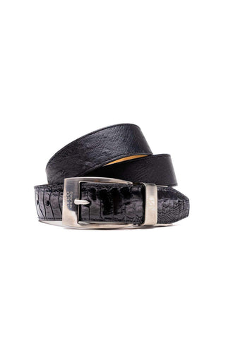 Marco Di Milano Ostrich Belt - Black