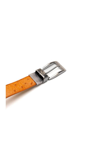 Marco Di Milano Ostrich Belt - Cognac