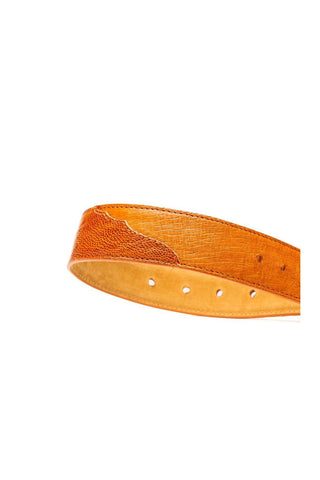 Marco Di Milano Ostrich Belt - Cognac