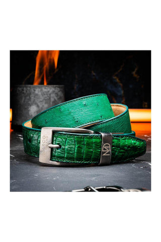Marco Di Milano Ostrich Belt - Green