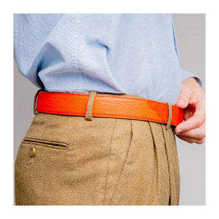 Marco Di Milano Ostrich Belt - Orange