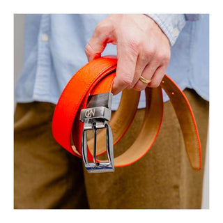 Marco Di Milano Ostrich Belt - Orange