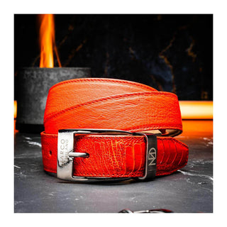 Marco Di Milano Ostrich Belt - Orange