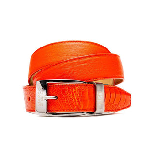 Marco Di Milano Ostrich Belt - Orange