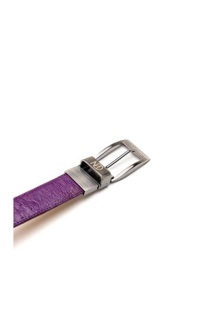 Marco Di Milano Ostrich Belt - Pink & Purple