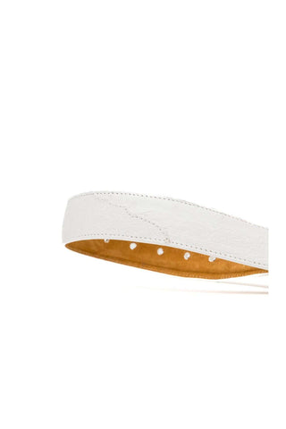 Marco Di Milano Ostrich Belt - White