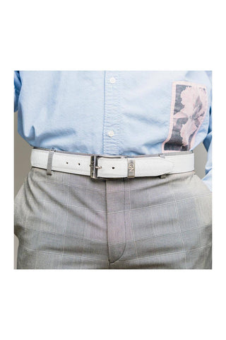 Marco Di Milano Ostrich Belt - White
