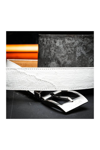 Marco Di Milano Ostrich Belt - White