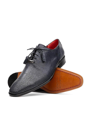 Marco Di Milano Pannuci Black Stingray Classic Oxfords (MDM1087)