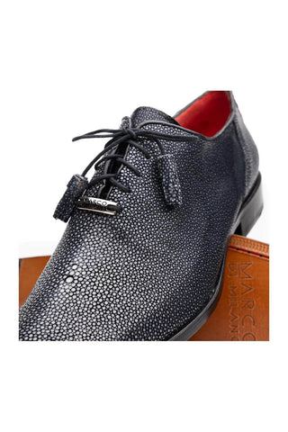 Marco Di Milano Pannuci Black Stingray Classic Oxfords (MDM1087)