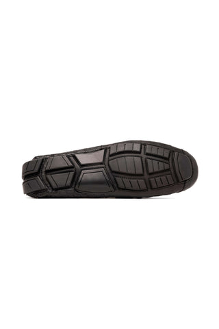 Marco Di Milano Parma Black Crocodile Moccasin Driver Horsebit Loafers (MDM1187)