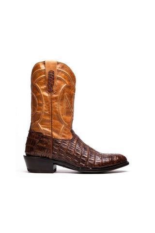 Marco Di Milano Phoenix Aged Maple Crocodile Skin Cowboy Boot (MDM1236)