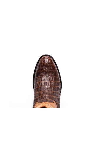 Marco Di Milano Phoenix Aged Maple Exotic Crocodile Skin Cowboy Boot (MDM1236)