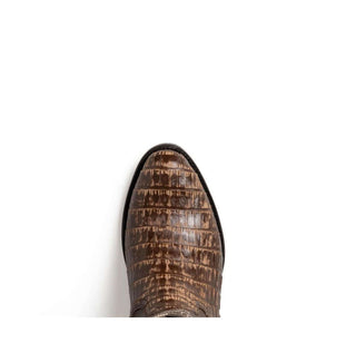Marco Di Milano Phoenix Stone Brown Crocodile Cowboy Boot (MDM1231)