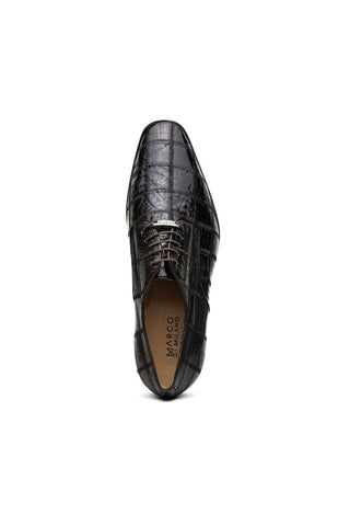 Marco Di Milano Pissa Brown Genuine Caiman Crocodile / Lizard Patchwork Derby (MDM1209)