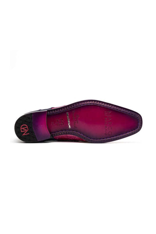 Marco Di Milano Pissa Pink & Purple Genuine Caiman Crocodile / Lizard Patchwork Derby (MDM1209)