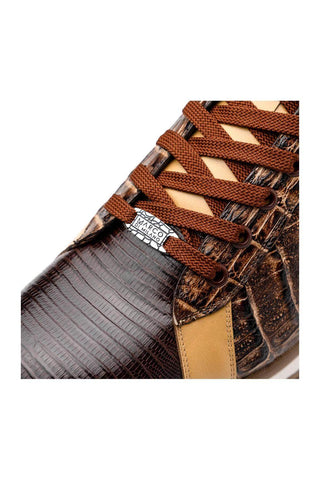 Marco Di Milano Portici Orix & Brown Lizard / Crocodile Casual Sneakers (MDM1016)