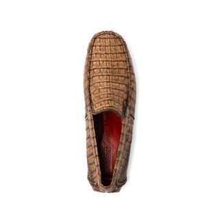 Marco Di Milano Remo Brown Crocodile Moccasin Driver Loafers (MDM1188)