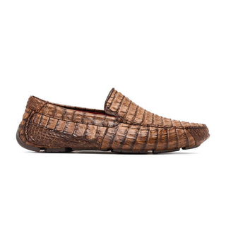Marco Di Milano Remo Brown Crocodile Moccasin Driver Loafers (MDM1188)