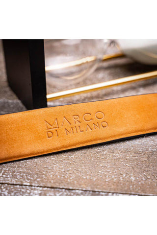 Marco Di Milano Riccardo Men's Rustic Cognac Genuine Crocodile Belts (MDMB1050)